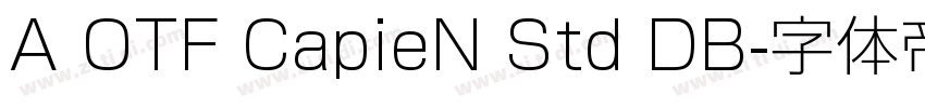 A OTF CapieN Std DB字体转换